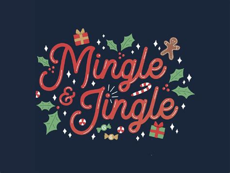 Mingle & Jingle | Christmas lettering, Christmas graphic design ...