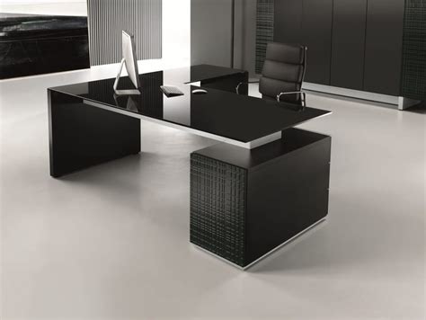 Glass executive desk with drawers MODI | Glass office desk Modi ...