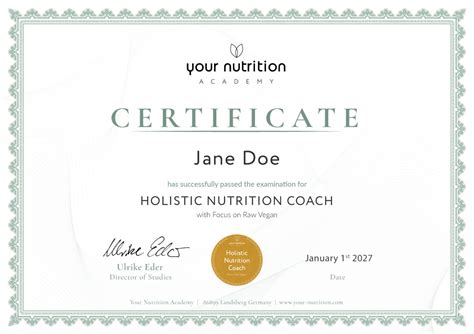 Holistic Nutrition Coach Certification – Your Nutrition Academy