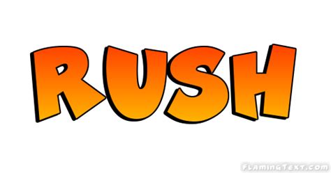 Rush Logo | Free Name Design Tool from Flaming Text