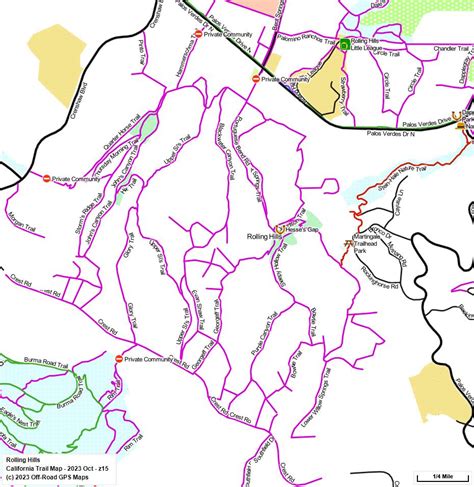 Rolling Hills - California Trail Map