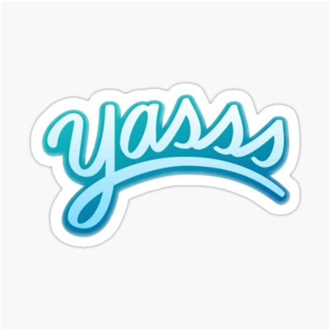 "Yasss emoji merch" Sticker for Sale by adeking | Redbubble