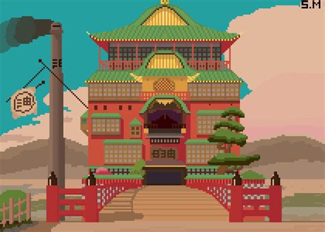 Bath house : r/PixelArt