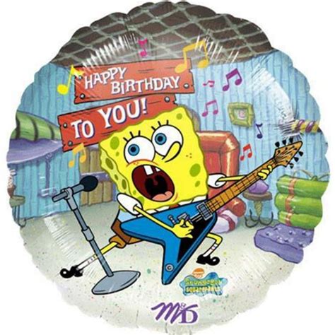 18" Spongebob Happy Birthday to You! - Foil Mylar Balloon | Balloon Warehouse™