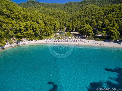 Skopelos-Beaches-Kastani-Beach-Aerial - SKOPELOS.COM