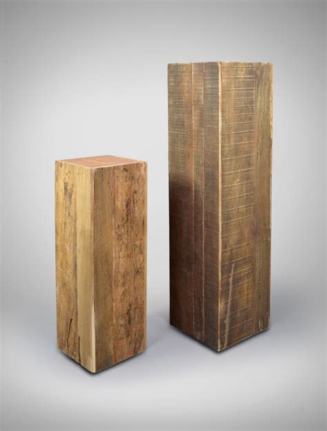 Reclaimed Wood Pedestal - West Coast Event Productions, Inc.