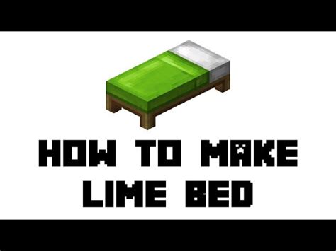 How to make a Lime Bed in Minecraft: Step by Step Guide