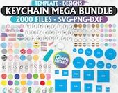 Keychain Svg Bundle Keychain Template Key Ring Svg - Etsy