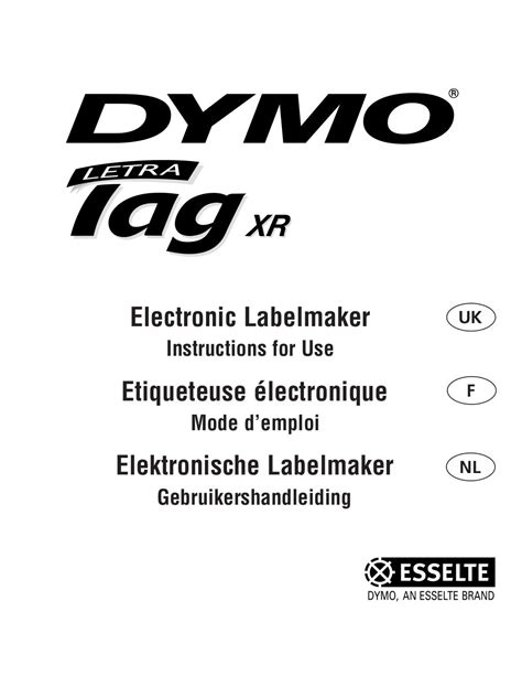 Dymo letratag-xr-instruction-manual-119746