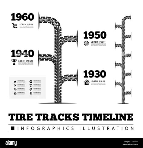 Infographics timeline Black and White Stock Photos & Images - Alamy