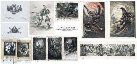 Magpie and Old Lead: Original Art - Part 2: Craftworld Eldar by Des Hanley