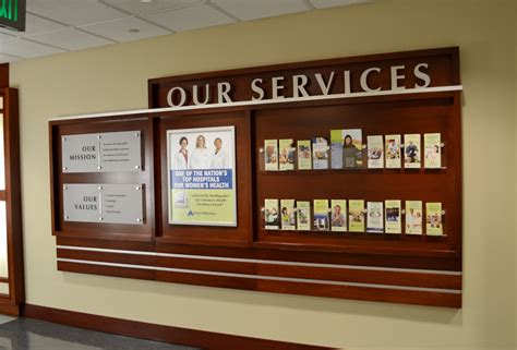 Adler Display built this brochure rack for Union Hospital to showcase the hospital's services ...