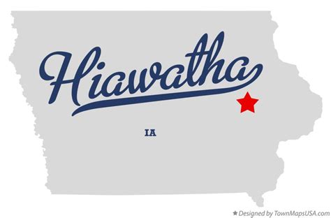 Map of Hiawatha, IA, Iowa