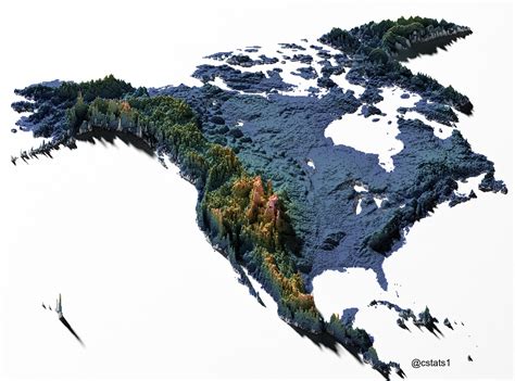 North America Elevation Tiles [OC] : r/dataisbeautiful