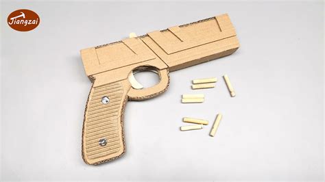 How to Make a Cardboard Gun That Shoots Easy | DIY cardboard gun crafts - YouTube