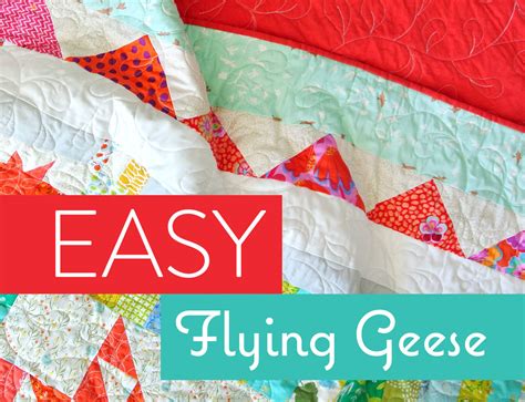 Super Simple Flying Geese Quilt Tutorial - Suzy Quilts