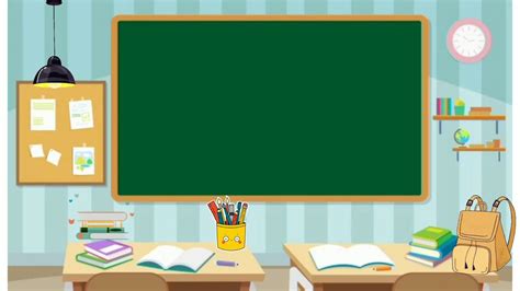 BACK TO SCHOOL - Animated SCREEN background Education - [FREE DOWNLOAD] Virtual/Online Classroom ...