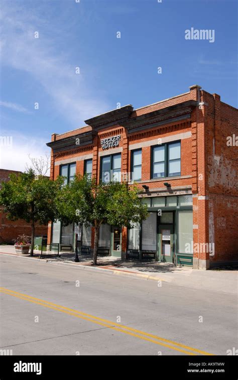 Historic Becker Hotel Building in downtown Cheyenne Wyoming WY Stock Photo - Alamy