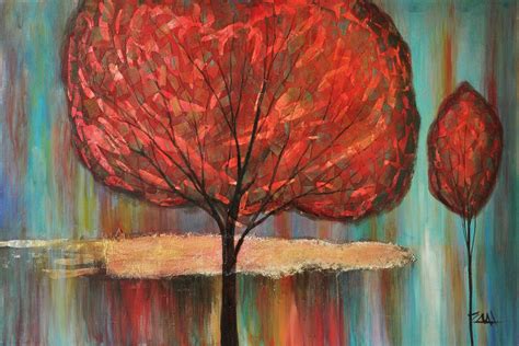 Flame Tree. 80cm x 160cm — Paintingsonline