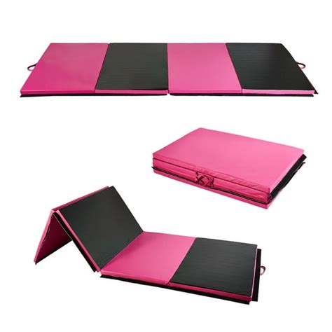 Ainfox 4*10*2 Gymnastics Gym Mat, Folding Exercise Aerobics Mat Yoga ...