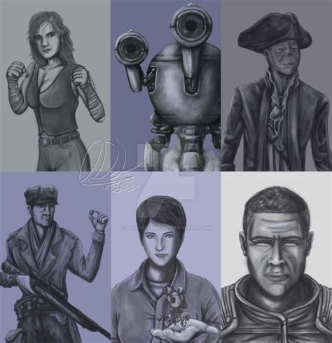 Fallout characters part 2 WIP by OliverDemers on DeviantArt