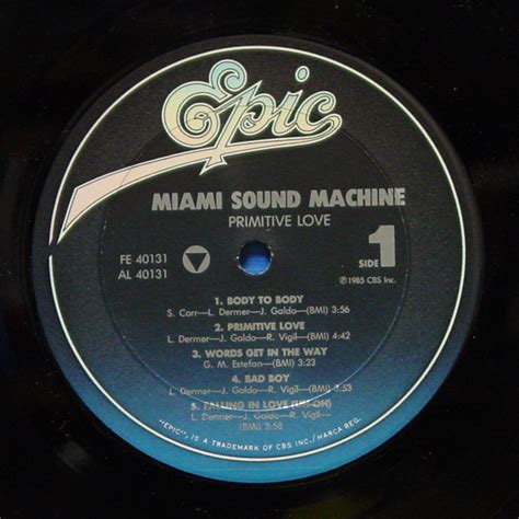 Miami Sound Machine - Primitive Love - Used Vinyl - High-Fidelity Vinyl Records and Hi-Fi ...