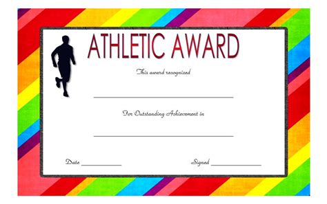 Athletic Award Certificate 4 | Paddle Templates