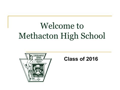 Welcome to Methacton High School