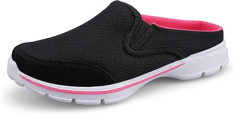 MizHome Women's Backless Walking Sneakers Summer Slip-on Mule Shoes ...