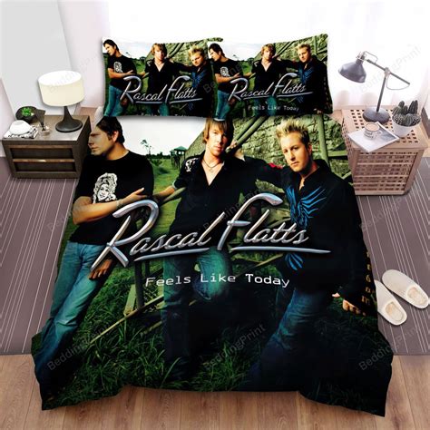 Rascal Flatts Photo Album Cover Feels Like Today Bed Sheets Duvet Cover Bedding Sets - HomeFavo