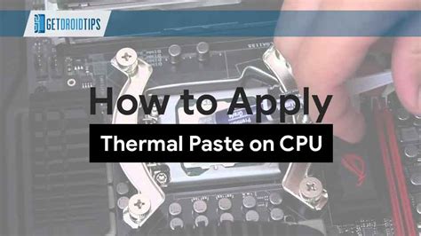 How to Apply thermal paste to CPU/GPU for Proper PC Cooling