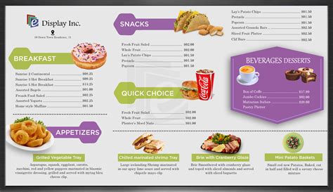 Digital Menu Board Template - Android Digital Signage