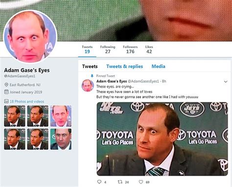 Jets coach Adam Gase's intense eyes turn him into a Twitter sensation | Daily Mail Online