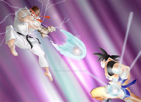 ryu vs goku by shadowsprince on DeviantArt