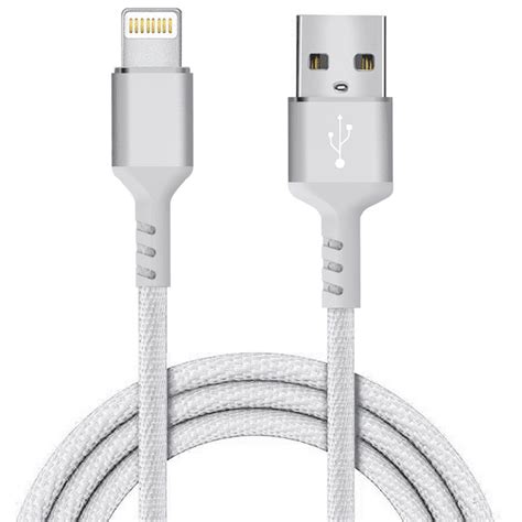 10ft Long MFI Certified Phone Charger Cable - Heavy-Duty Durable Braided Data Sync Lightning to ...