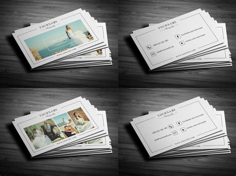 Minimal Business Card for Photographer by S.M. Mahmudur Rahman on Dribbble