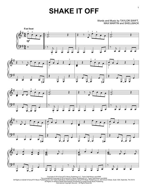 Shake It Off | Sheet Music Direct