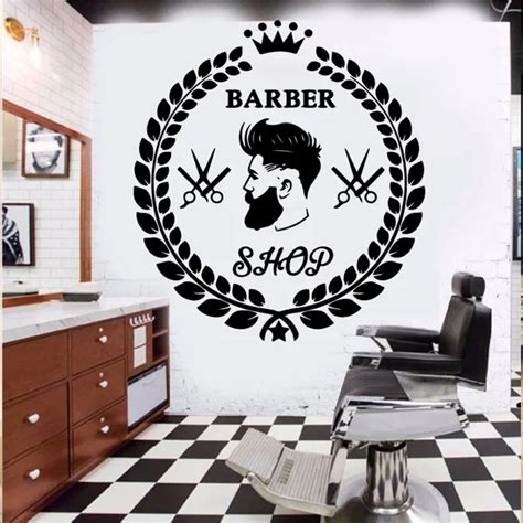 Aliexpress.com : Buy Art Barber Shop Decoration Wall Stickers Accessories For Barber Shop Decor ...