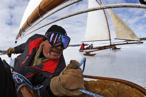 Ice Sailing on the Hudson River