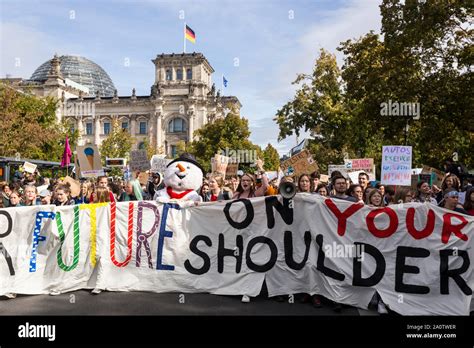 Berlin, Germany 9/20/2019 Young People Take to Streets in a Global ...