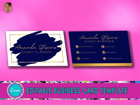 Event Planner Business Card Templates Free