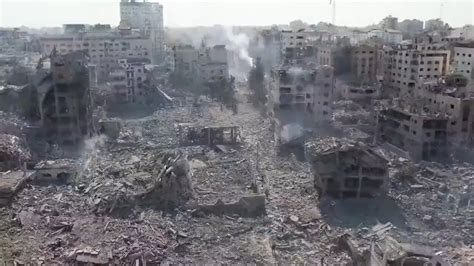 Aftermath of Airstrikes in Gaza via Drone Footage : r/war