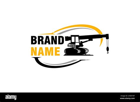 Crane logo template vector. Heavy equipment logo vector for construction company. Creative Crane ...