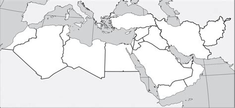 Blank Political Map Of North Africa - Coriss Cherilynn