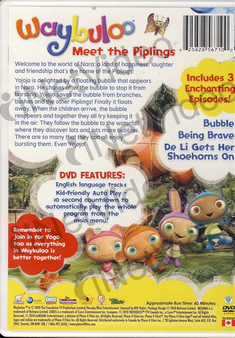 Waybuloo - Meet The Piplings on DVD Movie