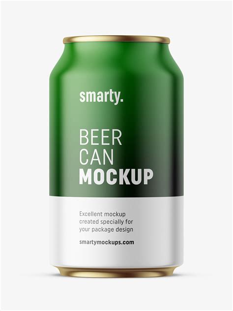 Beer can mockup / 330 ml - Smarty Mockups