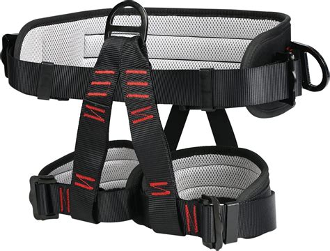 Btstil Climbing Harness, Adjustable Thickness Climbing Harness Wider Half Body Harnesses for ...