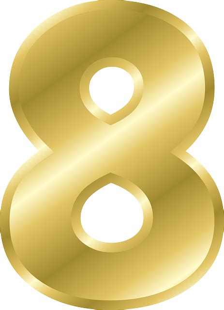 number 8 PNG