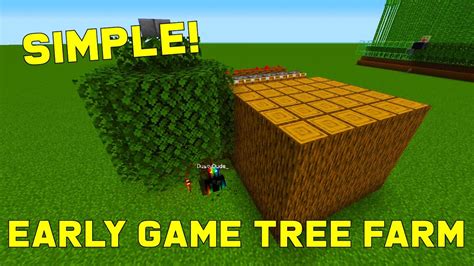 Tree Farm Minecraft / Minecraft Wood Farming Mine 7200 Wood Logs Per Hour Easy Build 1 16 1 15 ...