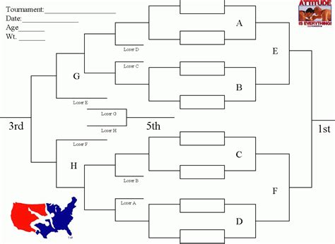 Free Printable Wrestling Brackets - Free Printable